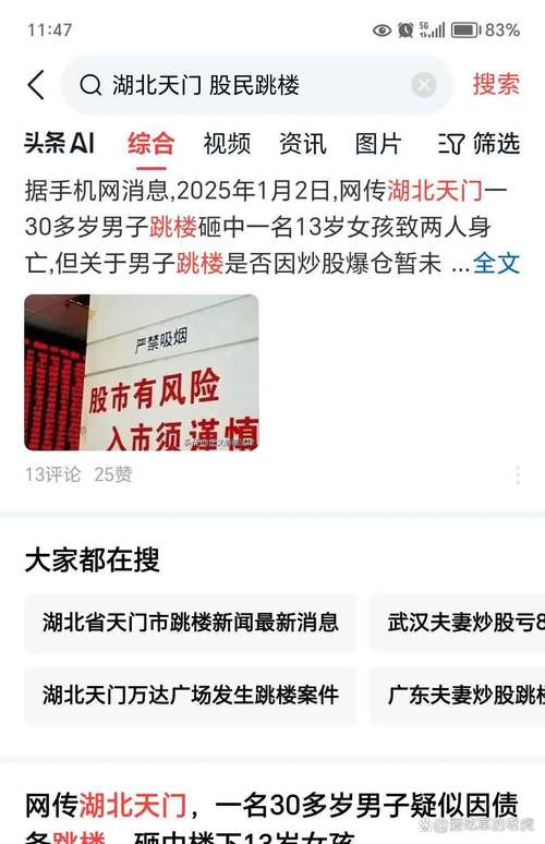 长沙32岁男子因中车跌停跳楼，股票配资风险大