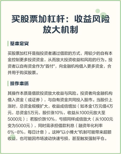 股票加杠杆是啥？常见方式有哪些？风险收益咋算？